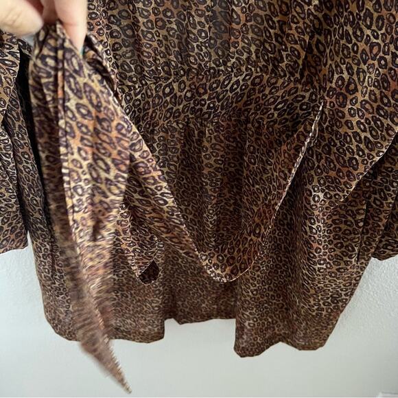 Victoria’s Secret Vintage Leopard Robe Animal Print OS - Picture 5 of 7